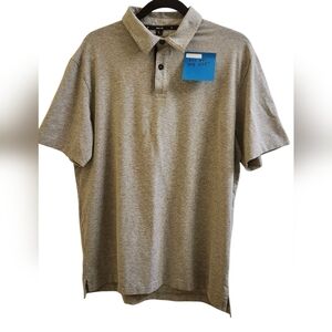 Republic Rec Polo Shirt Gray Performance Golf Casual Athletic Mens Size Large